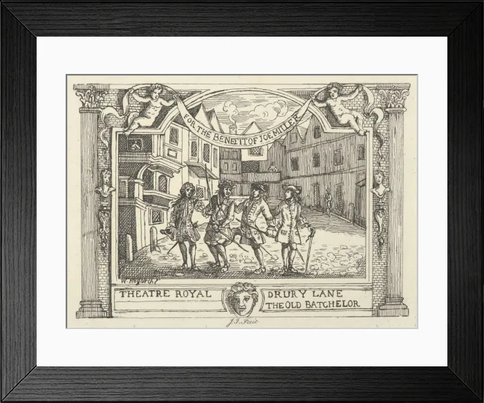 Framed Print : Benefit Ticket for Joe Miller, 1794-99. Creator: Samuel Ireland Framed Print : Benefit Ticket for Joe Miller, 1794-99. Creator: Samuel Ireland
