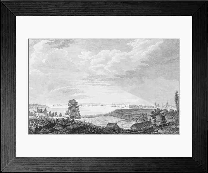 Framed Print : A South West View of the City of New York, in North America, ca. 1768 Framed Print : A South West View of the City of New York, in North America, ca. 1768