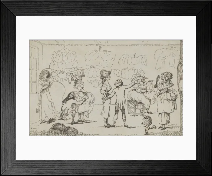 Framed Print : The Bum Shop, July 11, 1785. Creator: Attributed to R. Rushworth Framed Print : The Bum Shop, July 11, 1785. Creator: Attributed to R. Rushworth