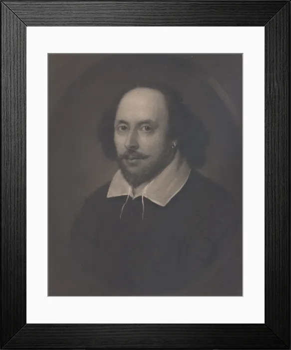 Framed Print : William Shakespeare, 1849. Creator: Samuel Cousins Framed Print : William Shakespeare, 1849. Creator: Samuel Cousins