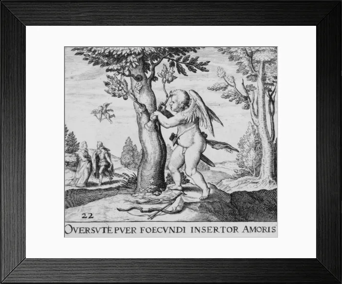 Framed Print : Emblemata Secularia, 1611. Creator: Theodore de Bry Framed Print : Emblemata Secularia, 1611. Creator: Theodore de Bry