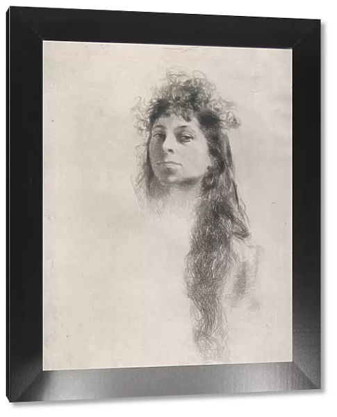 Head of a Girl with Long Hair, . n. d. n. d Creator: Robert Frederick Blum