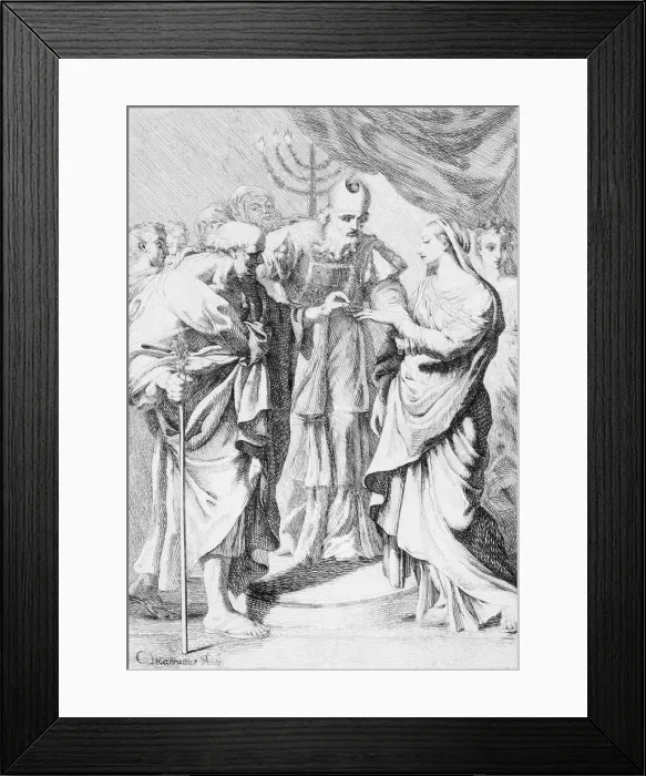 Framed Print : Marriage of the Virgin. Creator: Robert van Audenaerde Framed Print : Marriage of the Virgin. Creator: Robert van Audenaerde