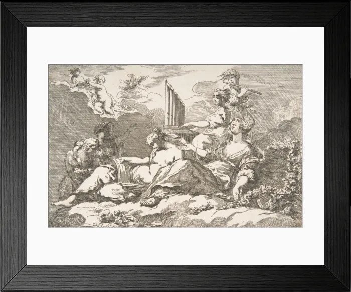 Framed Print : The Harmony of Nature, 1762. Creator: Pierre Lelu Framed Print : The Harmony of Nature, 1762. Creator: Pierre Lelu