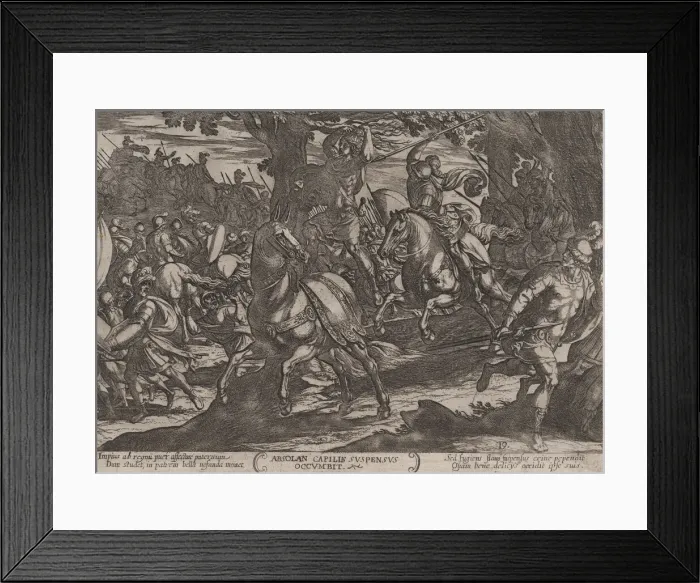Framed Print : Plate 19: Jacob Killing Absalom, from The Battles of the Old Testament, ca. 1... ca Framed Print : Plate 19: Jacob Killing Absalom, from The Battles of the Old Testament, ca. 1... ca