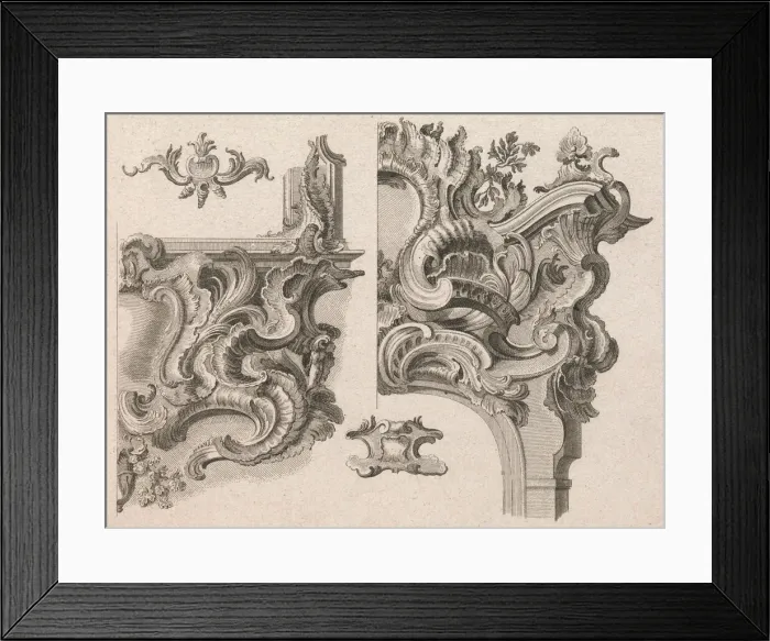 Framed Print : Suggestion for the Decoration of Lower Right and Top Right of an Altar Fram Framed Print : Suggestion for the Decoration of Lower Right and Top Right of an Altar Fram