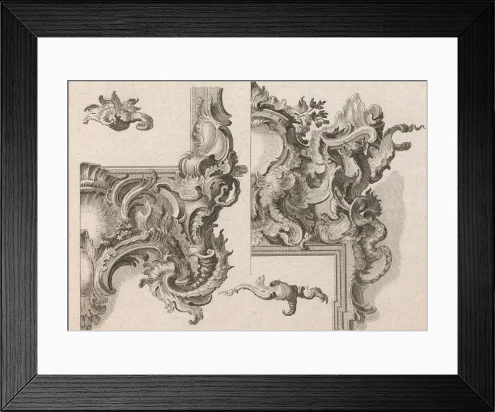Framed Print : Suggestion for the Decoration of Lower Right and Top Right of an Altar Fram Framed Print : Suggestion for the Decoration of Lower Right and Top Right of an Altar Fram