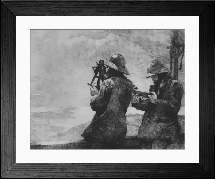 Framed Print : Eight Bells, 1887. Creator: Winslow Homer Framed Print : Eight Bells, 1887. Creator: Winslow Homer