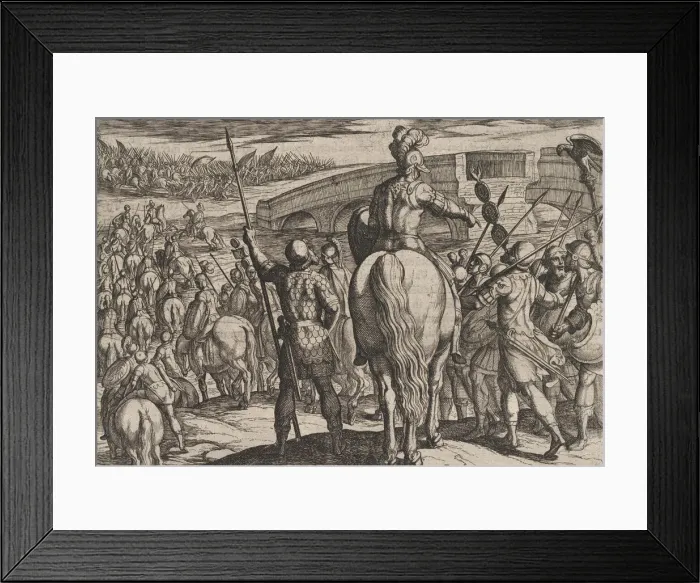 Framed Print : Plate 24: The Advance Guard of the New Roman Troops Turned Back Framed Print : Plate 24: The Advance Guard of the New Roman Troops Turned Back