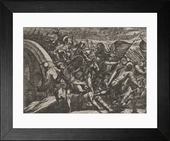 Framed Print : Plate 27: The Dutch During a Surprise Attack of the Roman Camp on the Moselle Framed Print : Plate 27: The Dutch During a Surprise Attack of the Roman Camp on the Moselle