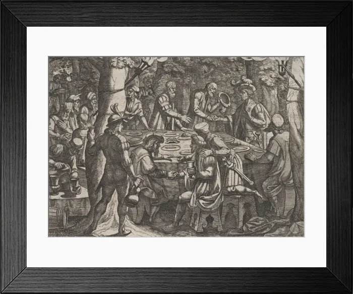 Framed Print : Plate 4: Civilis tells the Dutch Elders that They are Being Treated Like Slaves by Framed Print : Plate 4: Civilis tells the Dutch Elders that They are Being Treated Like Slaves by