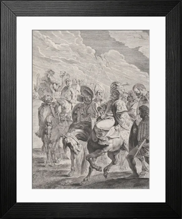 Framed Print : A Turkish Prince on Horseback, ca. 1620-25. Creator: Pieter Soutman Framed Print : A Turkish Prince on Horseback, ca. 1620-25. Creator: Pieter Soutman