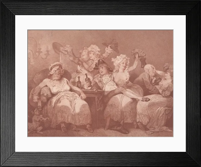 Framed Print : A Sketch from Nature, January 24, 1784. Creator: William Paulet Carey Framed Print : A Sketch from Nature, January 24, 1784. Creator: William Paulet Carey