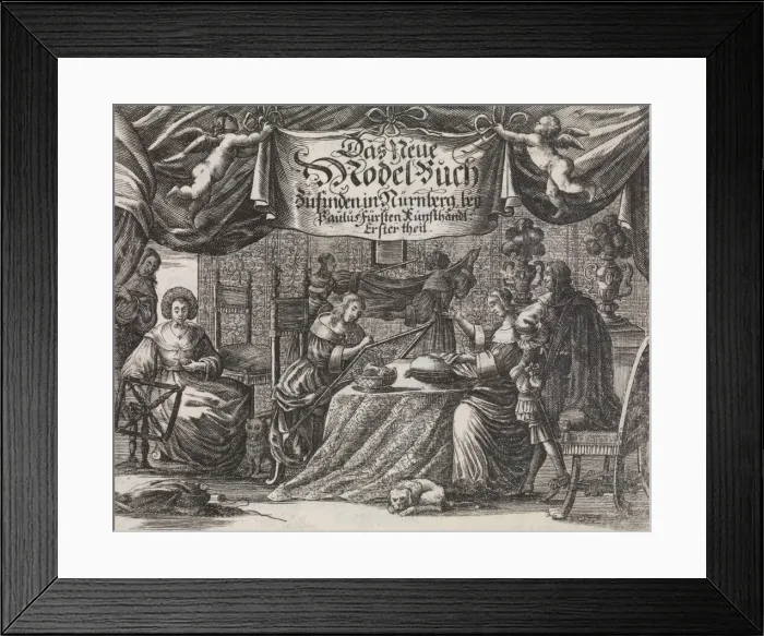 Framed Print : Das Neüe Modelbuch... Erster Theil, ca. 1660. Creator: Rosina Helena Fürst Framed Print : Das Neüe Modelbuch... Erster Theil, ca. 1660. Creator: Rosina Helena Fürst