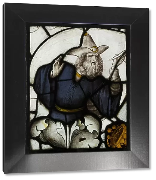 Panel with Prophet from a Tree of Jesse Window, British, ca. 1500. Creator: Unknown