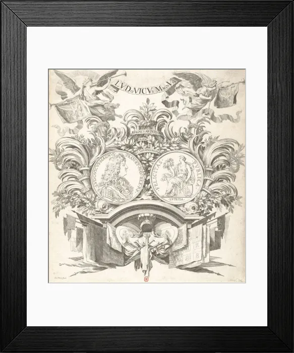Framed Print : Allegorical Medal in Honor of Louis XIV. n. d. n. d Creator Framed Print : Allegorical Medal in Honor of Louis XIV. n. d. n. d Creator