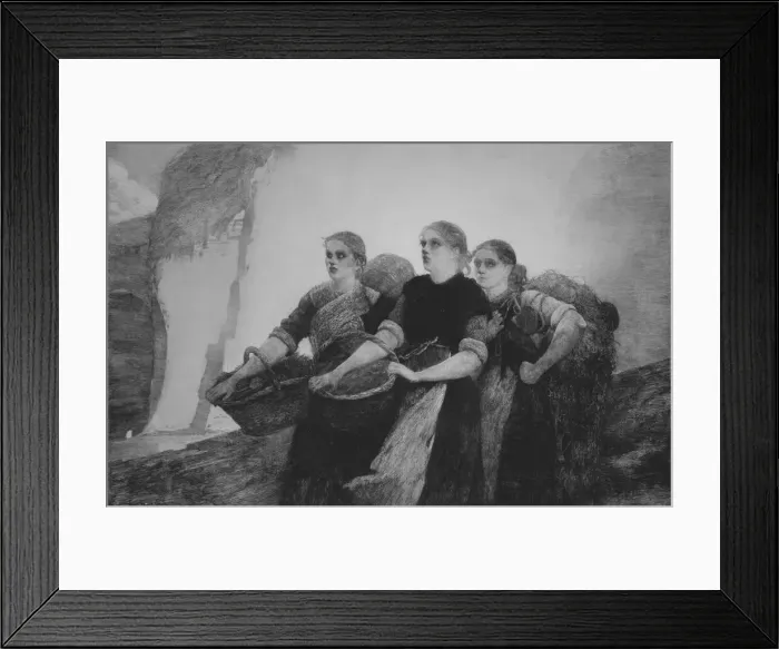 Framed Print : A Voice from the Cliffs, 1888. Creator: Winslow Homer Framed Print : A Voice from the Cliffs, 1888. Creator: Winslow Homer