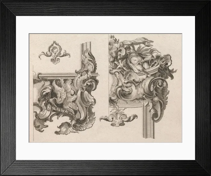 Framed Print : Suggestion for the Decoration of Lower Right and Top Right of an Altar Fram Framed Print : Suggestion for the Decoration of Lower Right and Top Right of an Altar Fram