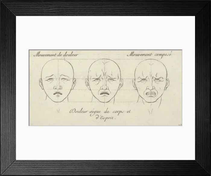 Framed Print : Mouvement de douleur, Douleur aigue de corps et d Esprit Framed Print : Mouvement de douleur, Douleur aigue de corps et d Esprit