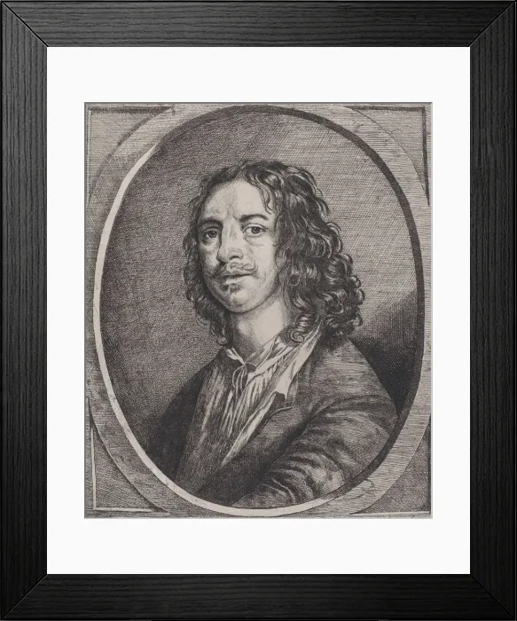 Framed Print : Portrait of William Dobson, 1645-49 (?). Creator: Josias English Framed Print : Portrait of William Dobson, 1645-49 (?). Creator: Josias English