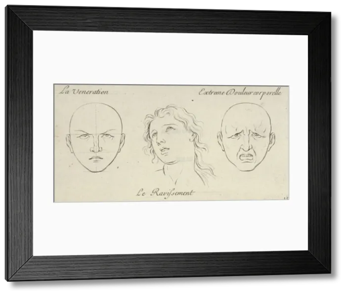 Framed Print : La Veneration, Le Ravissement, Extreme Douleur corporelle (from Caractè Framed Print : La Veneration, Le Ravissement, Extreme Douleur corporelle (from Caractè