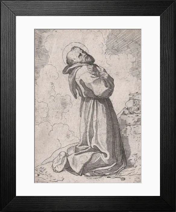 Framed Print : St. Francis, ca. 1612-13. Creator: Willem Pietersz. Buytewech Framed Print : St. Francis, ca. 1612-13. Creator: Willem Pietersz. Buytewech
