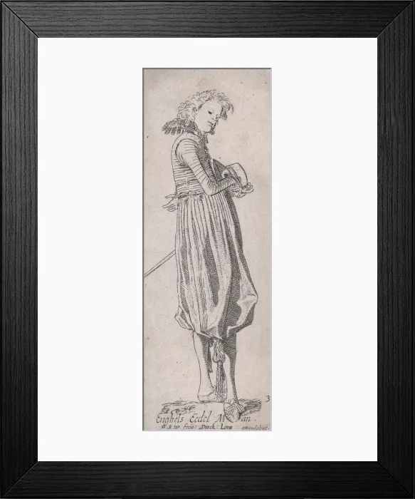 Framed Print : English Nobleman, from Noblemen of Different Countries, Plate 3, ca. 1615 Framed Print : English Nobleman, from Noblemen of Different Countries, Plate 3, ca. 1615