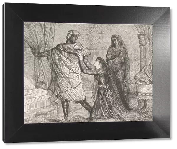 Away!: plate 7 from Othello (Act 3, Scene 4), etched 1844, reprinted 1900