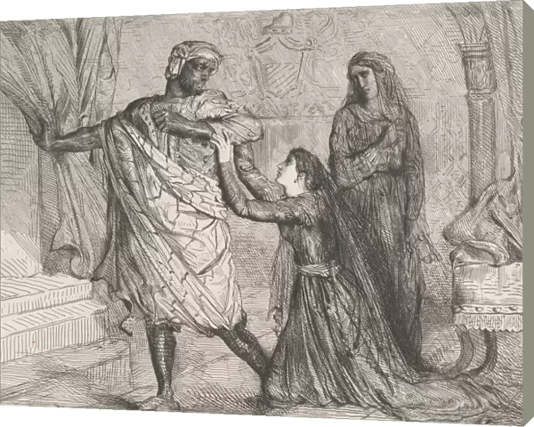 Away!: plate 7 from Othello (Act 3, Scene 4), etched 1844, reprinted 1900