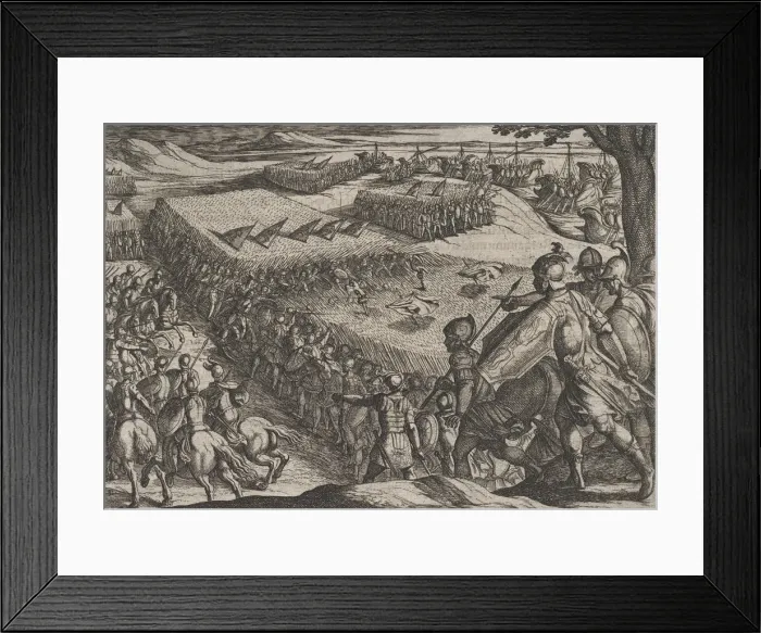 Framed Print : Plate 6: Romans Defeated Near the Rhine, from The War of the Romans Against the Batavians Framed Print : Plate 6: Romans Defeated Near the Rhine, from The War of the Romans Against the Batavians