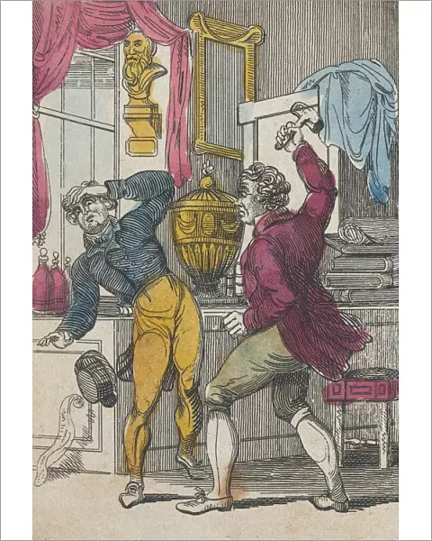 Auctioneer & Lawyer, Auctioneer Knocking Down a Bad Lot, early 19th century