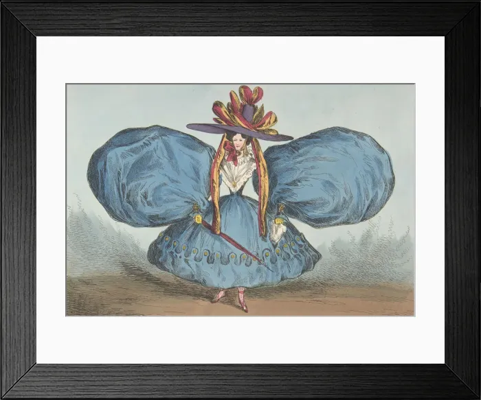 Framed Print : Modern Oddities by P. Pry Esq. Plate 1st: The Sleeves Curiously Cut, Ay There s Framed Print : Modern Oddities by P. Pry Esq. Plate 1st: The Sleeves Curiously Cut, Ay There s