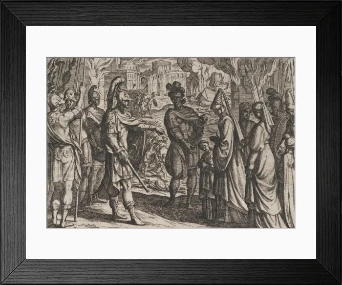Framed Print : Plate 28: Cologne Troops Bring Civilis Wife and Sister to Cerialis Framed Print : Plate 28: Cologne Troops Bring Civilis Wife and Sister to Cerialis
