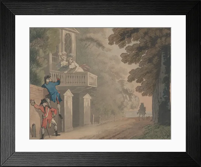 Framed Print : Art of Scaling, 1792. Creator: Samuel Alken Framed Print : Art of Scaling, 1792. Creator: Samuel Alken