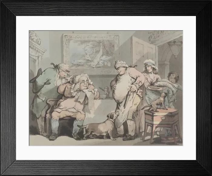 Framed Print : Studious Gluttons, October 1788. Creator: Samuel Alken Framed Print : Studious Gluttons, October 1788. Creator: Samuel Alken