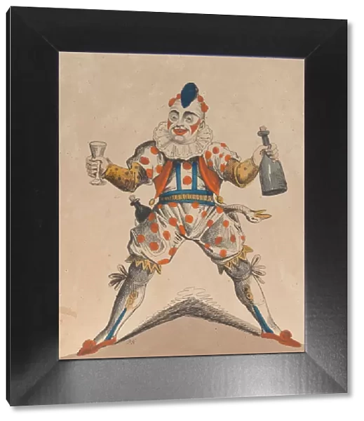 Mr. Grimaldi as Clown, July 13, 1822. Creator: Possibly Piercy Roberts (British