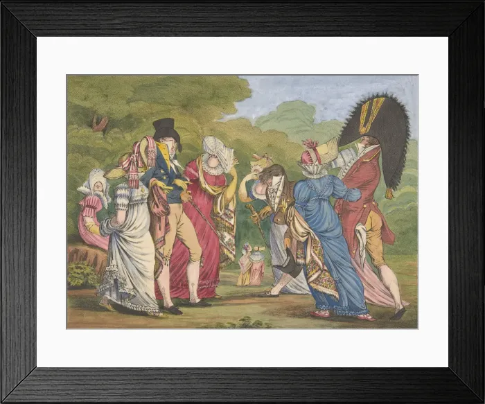 Framed Print : Les Invisibles (The Invisible Ones), 1810. Creator: William Brocas Framed Print : Les Invisibles (The Invisible Ones), 1810. Creator: William Brocas