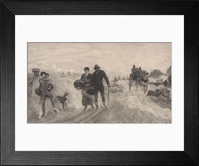 Framed Print : Coming from St. Ives Market, 1878. Creator: Robert Walker Macbeth