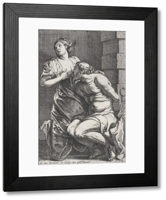 Framed Print : Cimon and Pero, ca. 1631. Creator: Willem Panneels