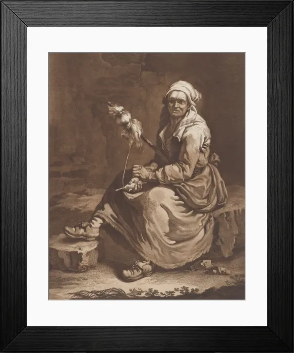 Framed Print : The Old Working Woman, ca. 1757-1804. Creator: Pietro Jacopo Palmieri Framed Print : The Old Working Woman, ca. 1757-1804. Creator: Pietro Jacopo Palmieri