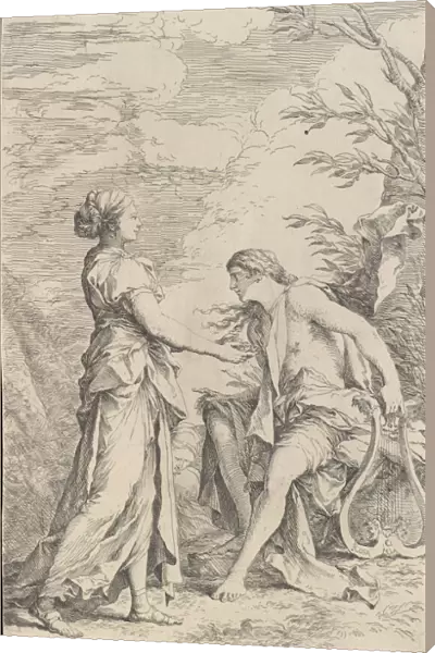 Apollo and the Cumaean Sibyl, ca. 1661. Creator: Salvator Rosa