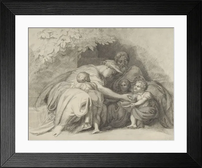 Framed Print : Anche a me, Madre mia! (Me too, mother!), 1828. Creator: William Young Ottley Framed Print : Anche a me, Madre mia! (Me too, mother!), 1828. Creator: William Young Ottley