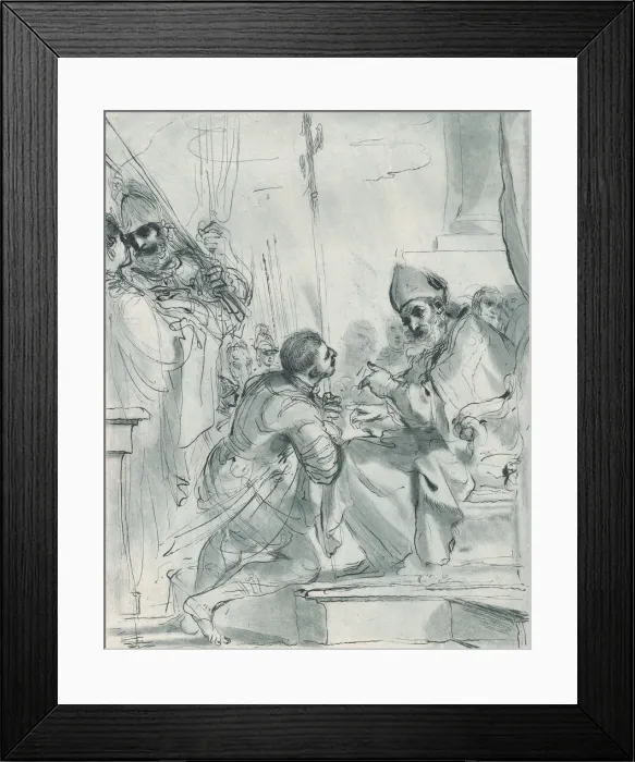 Framed Print : Repentance of St. William, 1764-98. Creator: Vincenzio Vangelisti Framed Print : Repentance of St. William, 1764-98. Creator: Vincenzio Vangelisti