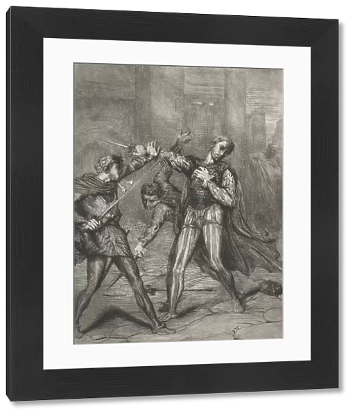 Villain, thou diest: plate 10 from Othello (Act 5, Scene 1), etched 1844, reprinted 1900