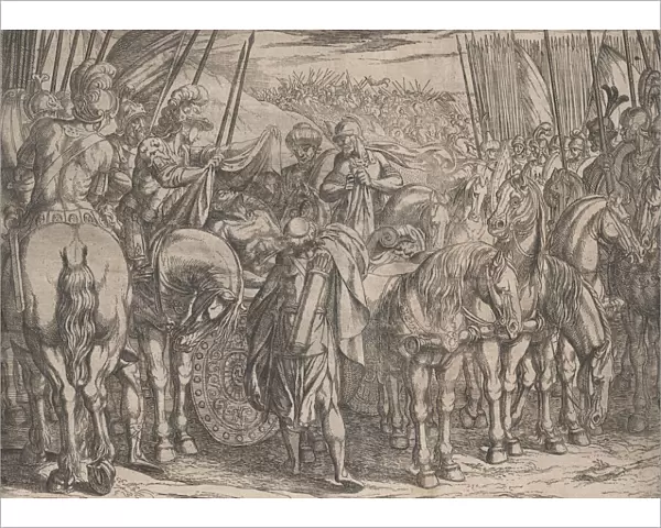 Plate 10: Alexander Finding the Body of Darius, from The Deeds of Alexander the Great