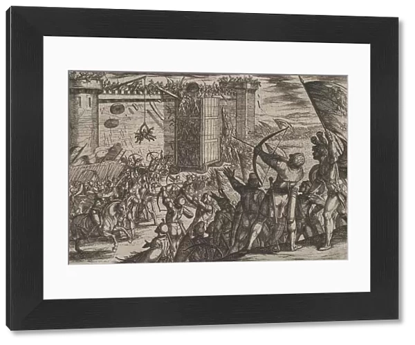 Plate 14: New Attack on the Old Fortress, from The War of the Romans Against the