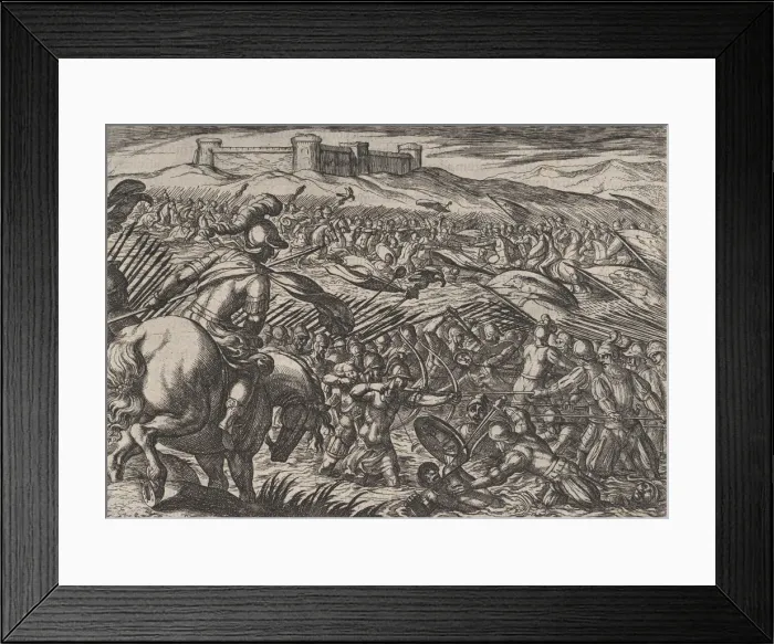 Framed Print : Plate 29: Civilis Floods the Land by Defensively Breaking the Dikes Framed Print : Plate 29: Civilis Floods the Land by Defensively Breaking the Dikes