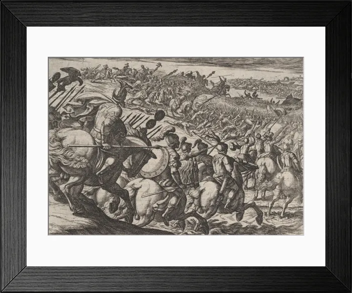 Framed Print : Plate 25: The Roman Commander Cerialis Attacks Near Trier Framed Print : Plate 25: The Roman Commander Cerialis Attacks Near Trier