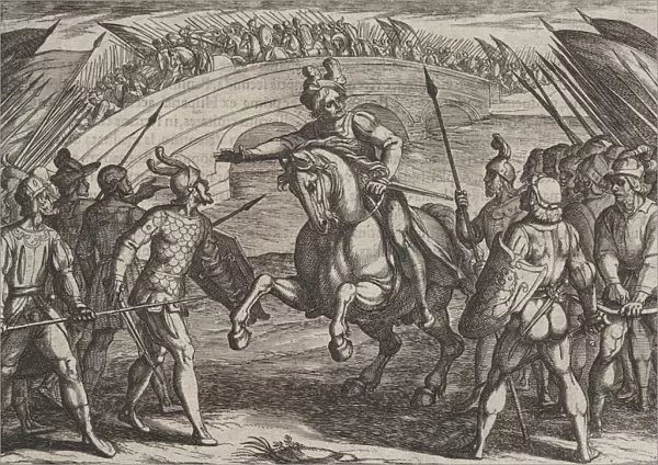 Plate 22: Civilis Separates German and Dutch Troops, from The War of the Romans Against