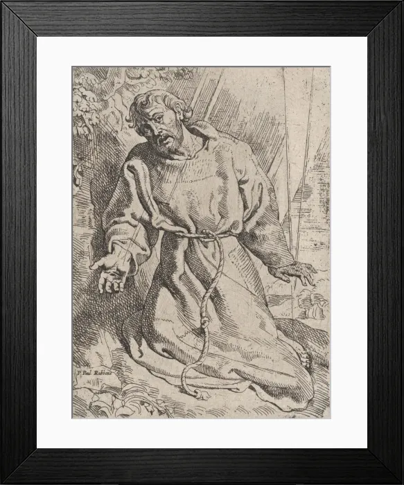 Framed Print : Saint Francis Receiving the Stigmata, ca. 1613-14. Creator: Willem Pietersz. Buytewech Framed Print : Saint Francis Receiving the Stigmata, ca. 1613-14. Creator: Willem Pietersz. Buytewech